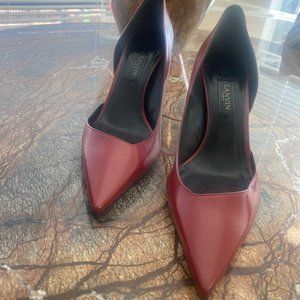 Lanvin Brick Red High Heels!! Crimson pums size 9,5